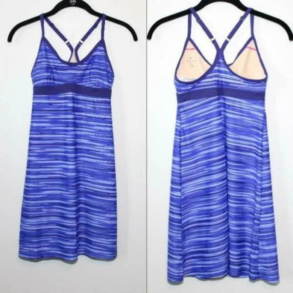 ✨2/$20 Athleta Striped Tank Shorebreak Swim Dress Blue Women's Size XXS H12429 - Picture 10 of 10